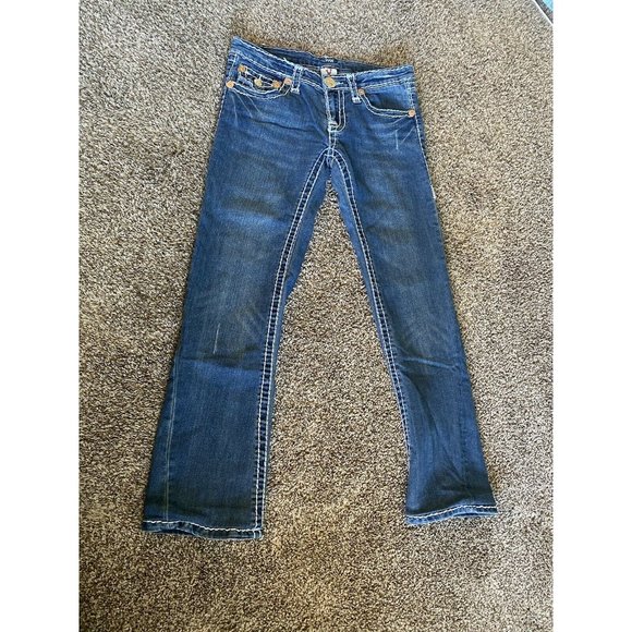 True Religion Joey Super T Jeans Womens 30 Blue Denim,authentic. World Tour - Picture 1 of 7